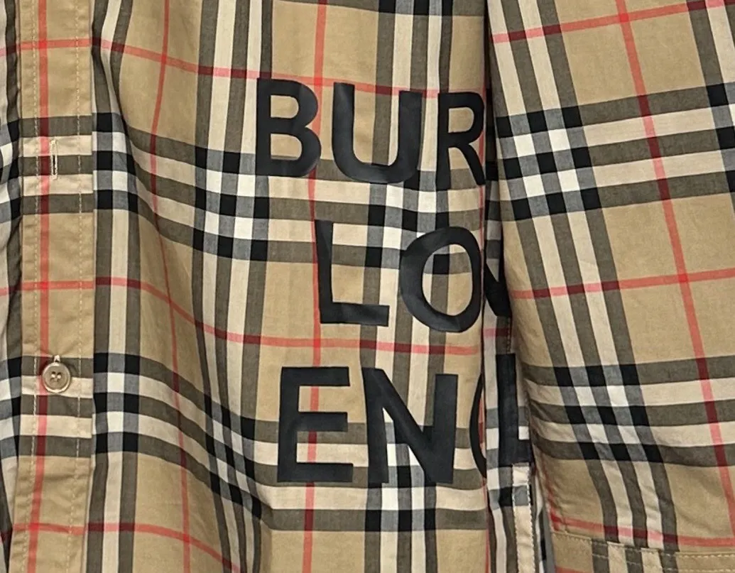 【Burberry】 100% / BURBERRY LONDON ENGLAND bbr logo logo Same Style Sizes：Xs-L